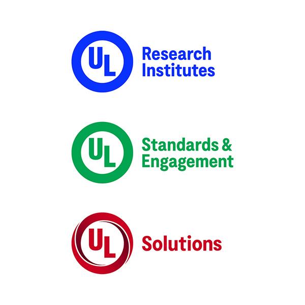 UL Research Institutes, UL Standards & Engagement, and UL Solutions logos