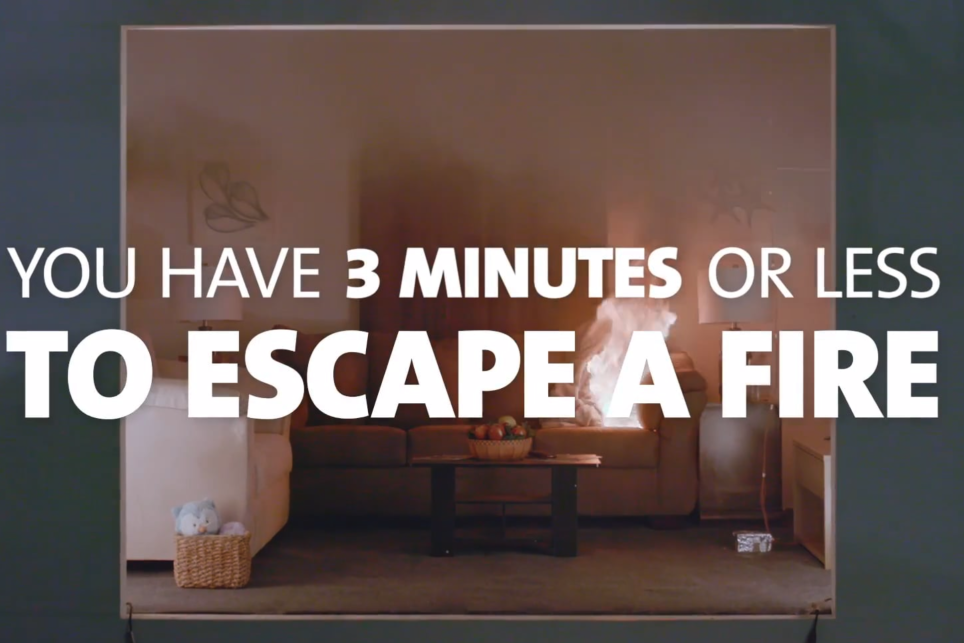 New Demonstration Video Shows You Only Have 3 Minutes to Escape a Home Fire