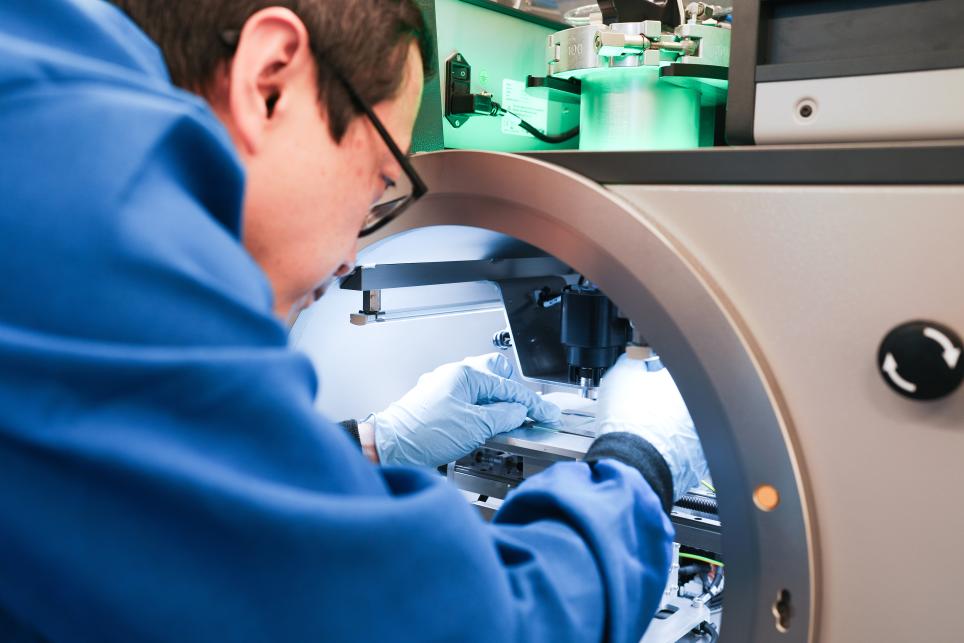 man working in a lab